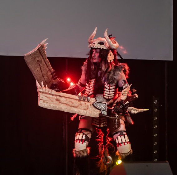 Cosplay of Bone armor from Monster Hunter World