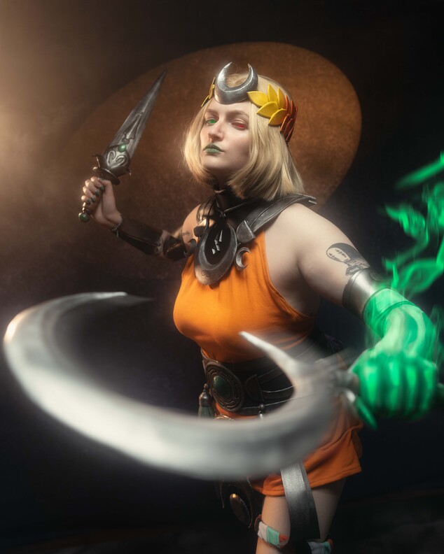 Cosplay of Melinoe from Hades 2