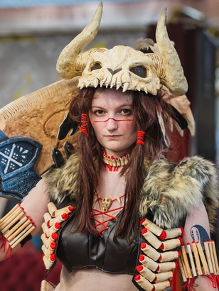 Cosplay of Bone armor from Monster Hunter World