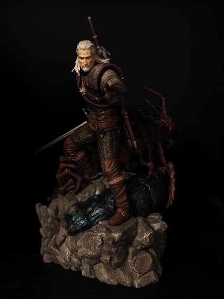 Figurine of Geralt from The Witcher 3